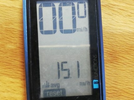 average cycling speed in kmph