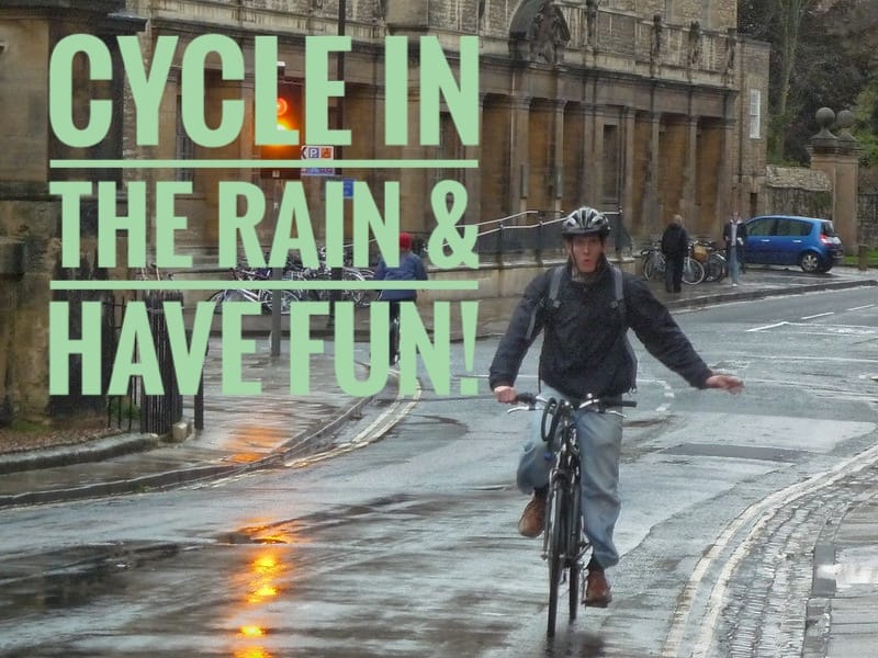 bike commuting rain